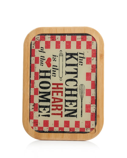 Cam Kesme Alanlı Bambu Kesme Tahtası – Hijyenik, Şık ve Dayanıklı