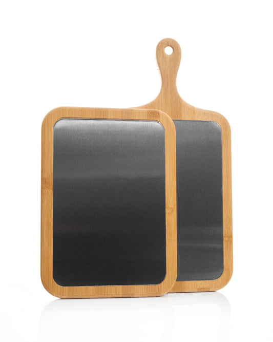 Metal Kesme Alanlı Bambu Kesme Tahtası – Saplı & Sapsız Modeller